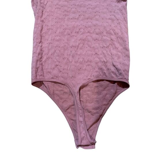 Free People Intimately Seamless Mock Neck Bodysuit Long Sleeve mauve pin… - Picture 7 of 9